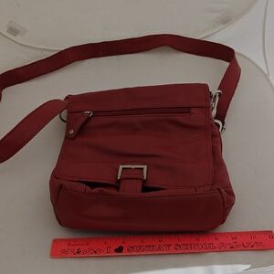 Red Leather Crossbody Bag